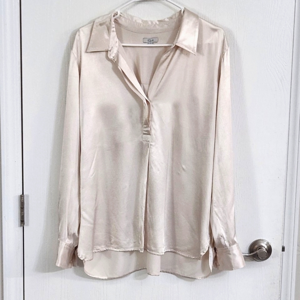 Rails Nisa‎ Satin Button-up Blouse - Picture 6 of 13